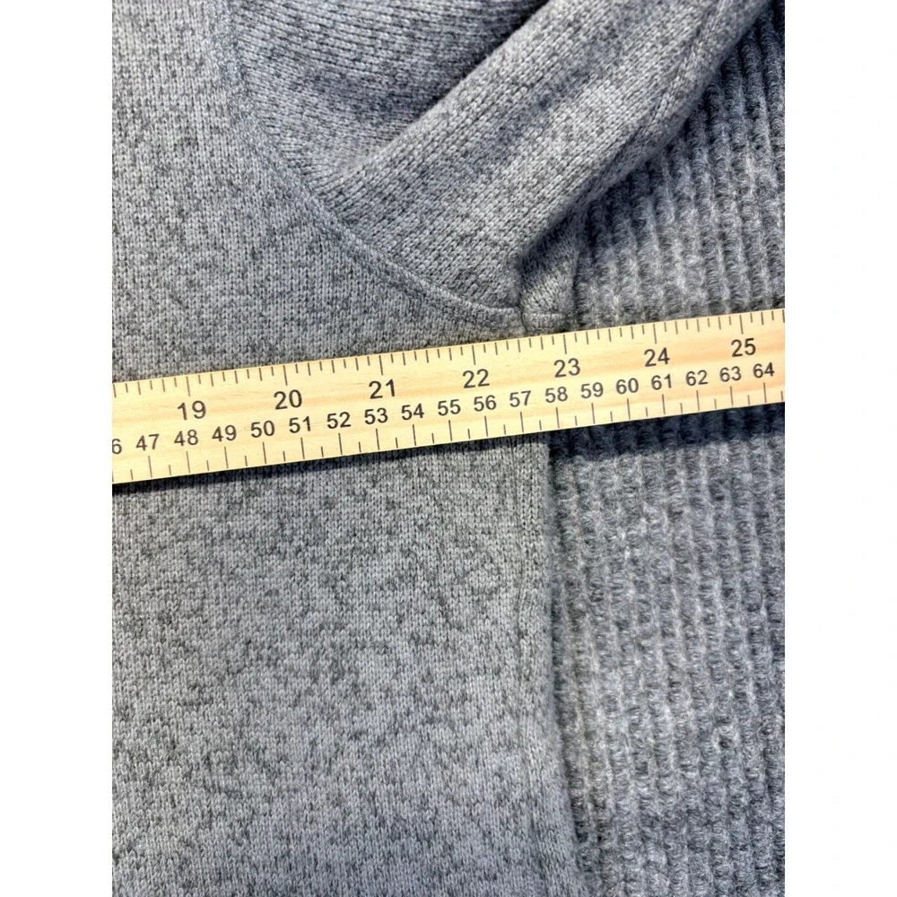 The North Face Mens Gordon Lyons 1/4 Zip Fleece Pullover Gray Heather Large